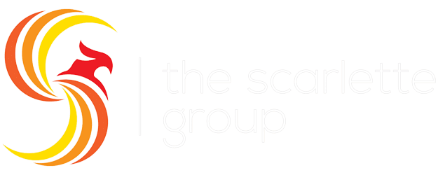 A green background with the words " the scott group ".